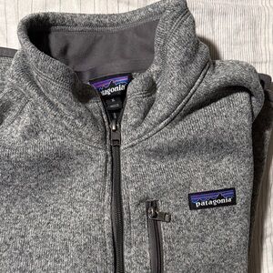 Patagonia Men's Zip-Up Sweater in Heather Gray